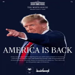 AMERICA IS BACK লোগো