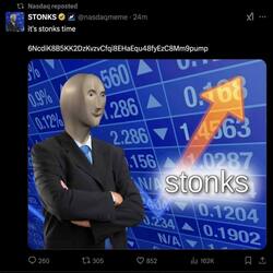 Логотип STONKS
