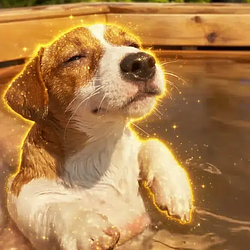 شعار splashing dog
